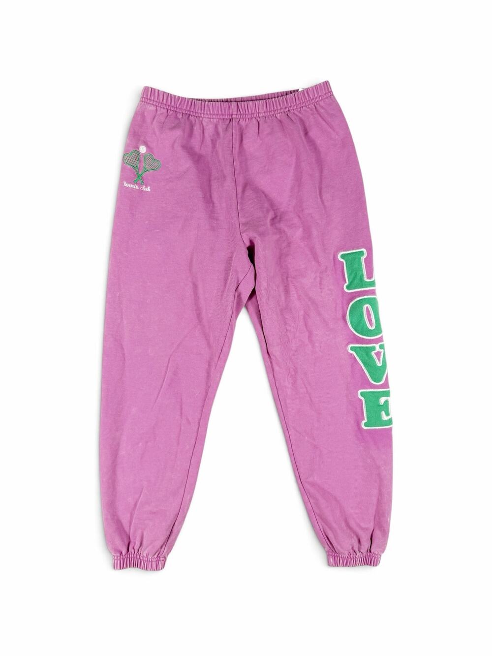 iScream x THEME Girls Jogger Sweatpants Tennis Club Pink Size 14 (Large)
